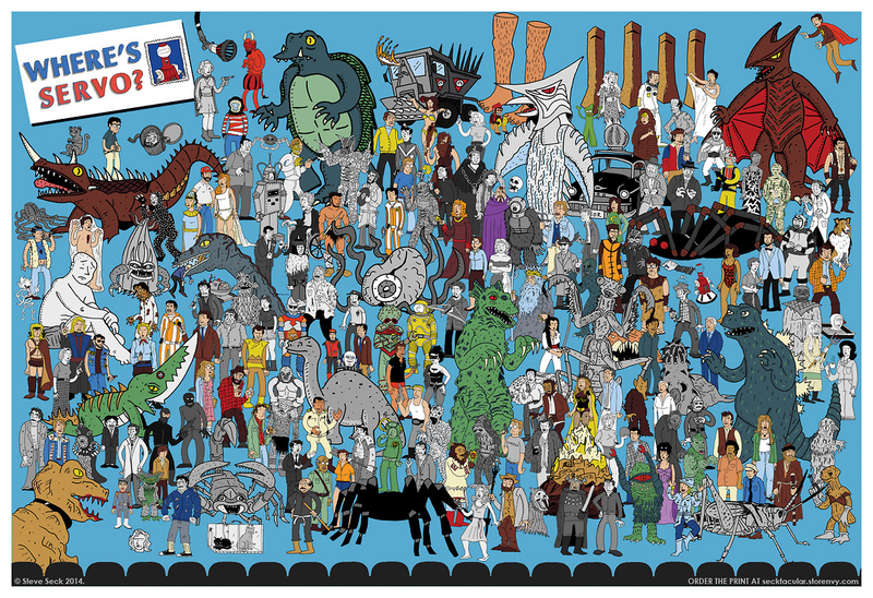 Illustration for article titled Play “Where’s Servo” with this poster of characters from every single MST3K